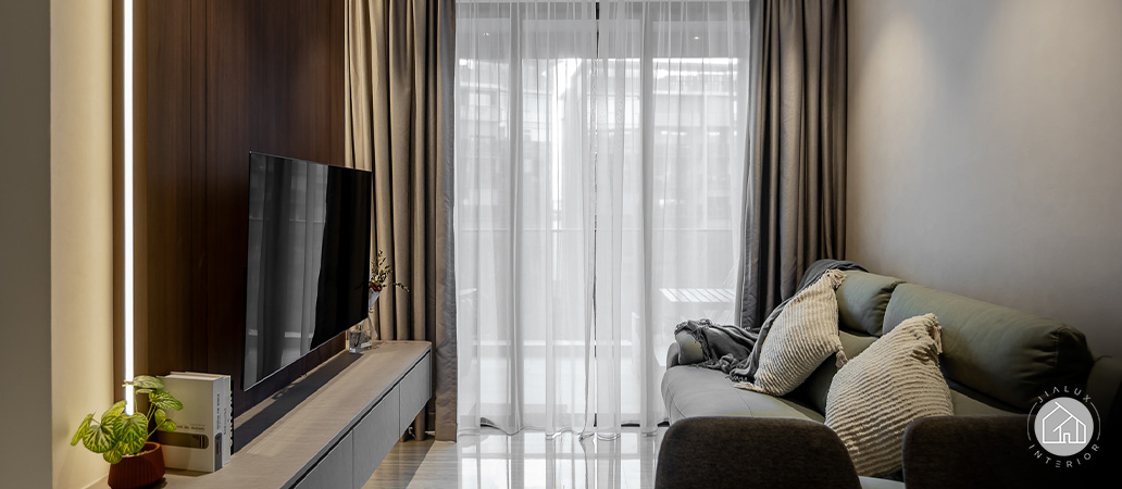 Bright, airy living space promoting a refined lifestyle.